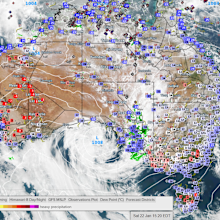 Dew points (a measure of humidity) of more than 20 degrees across SA, higher than in Sydney and Brisbane.