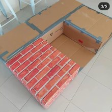 facebook fake fireplace kmart bunnings