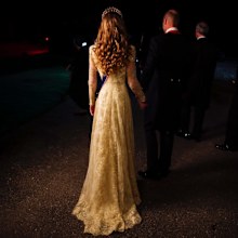 The Prince and Princess of Wales shared this photo from the state banquet with the caption 'behind the scenes'.