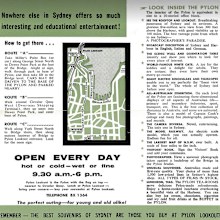 A pamphlet for the pylon lookout described the cats as 'a joy for the kiddies and a delight for adults'. Sydney Harbour Bridge cats 