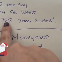 MoneyMumOfficial shares her hack to save for Christmas