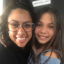 Proud mum Naomi Pacheco with her daughter Rhythm, 10.
