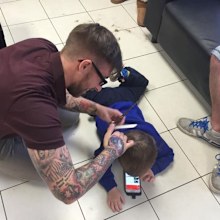 James Williams spent a month figuring out how Mason would be most comfortable. (Facebook)