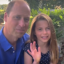 Prince William and Princess Charlotte's video message ahead of Euro 2022 final