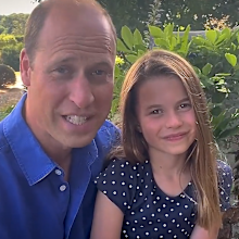 Prince William and Princess Charlotte's video message ahead of Euro 2022 final