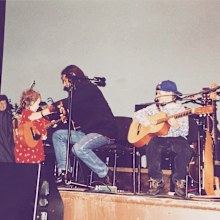 Bruce Guthro with son and daughter