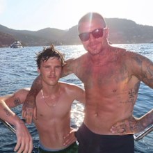David beckham and son Cruz Beckham