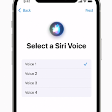 You can now choose what Siri sounds like. 