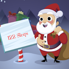 There are just 122 sleeps until Christmas.