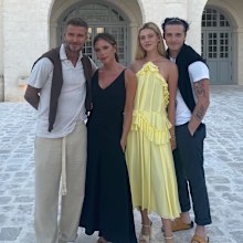 David Beckham, Victoria Beckham, Nicola Peltz and Brooklyn Beckham