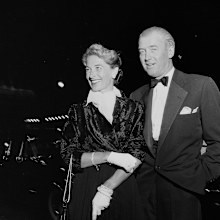 Hollywood actor Jimmy Stewart and wife Gloria Stewart.