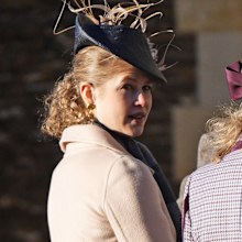 Lady Louise Windsor attends Christmas Day morning church service at St Mary Magdalene Church in Sandringham, Norfolk, in 2025