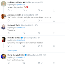 Friends and associates have sent their condolences to the former PM.