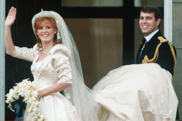 Prince Andrew and Sarah Ferguson 1986 wedding
