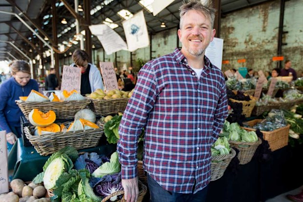 Mike McEnearny at Carriageworks Farmer's Markets. Image: Supplied