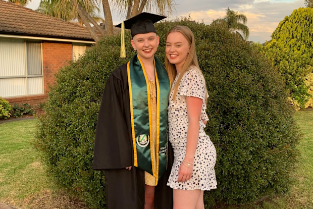 Annika with her sister Tara.