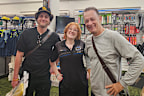 Tom Hanks and his son stunned staff in Greg Chappell Cricket Centre in Sydney.