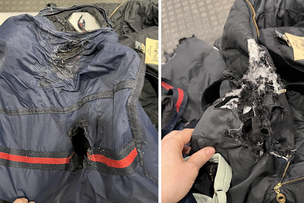 Plane passenger shows destroyed items after bag lost by airline