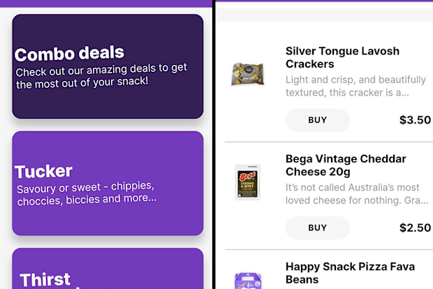 Bonza in flight app