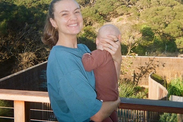 Laura Henshaw and baby son Atlas