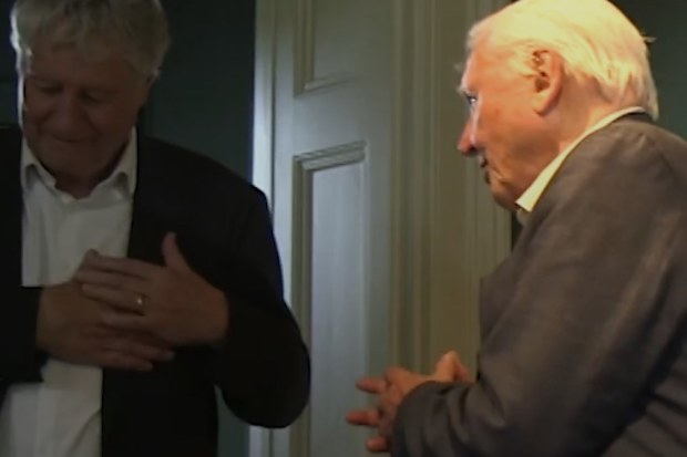 David Attenborough thanks the Royal Society for his commemorative portrait.