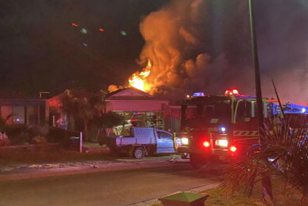 Fire at home in Hillside, Melbourne