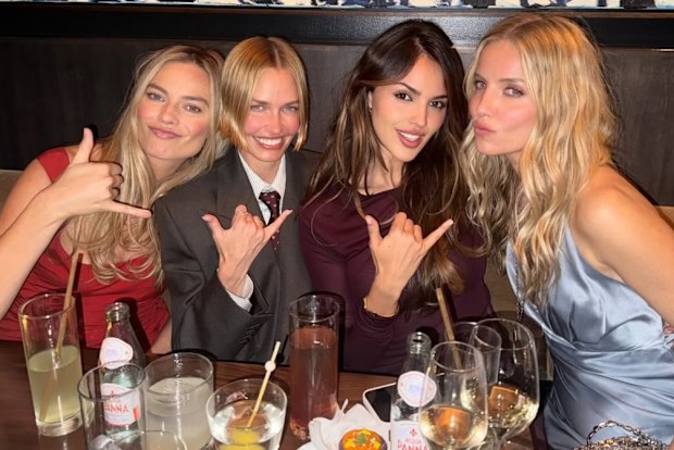 Margot Robbie, Lara Worthington, Eiza Gonzalez and Annabelle Wallis at Phoebe Tonkin wedding