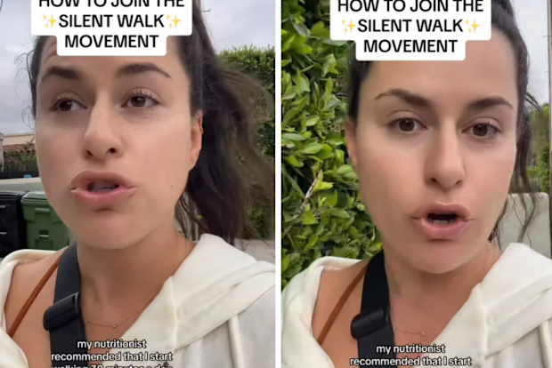 silent walking trend on tiktok