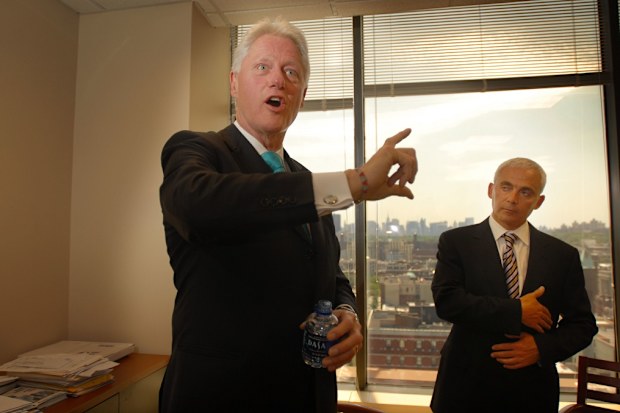 Clinton and Giustra at the launch of the Clinton Giustra Sustainable Growth initiative.