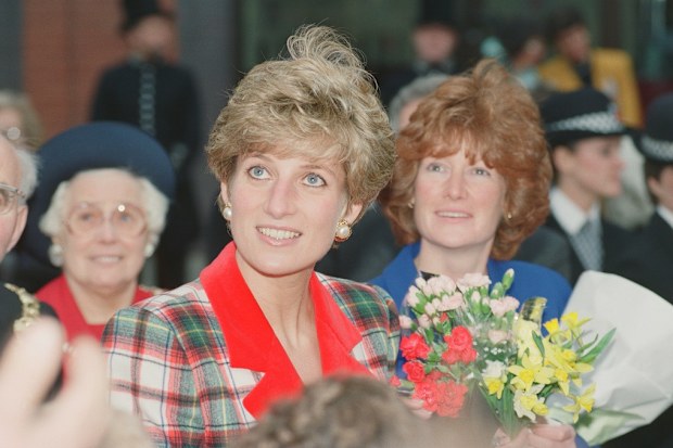 The Princess of Wales, Princess Diana, visits Didsbury and Wigan in the North West of England. 