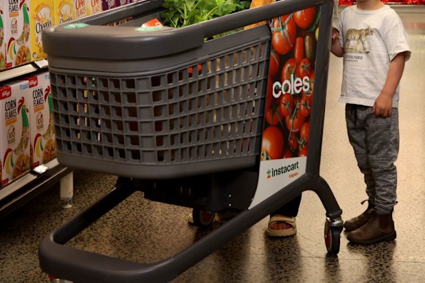 coles smart trolley