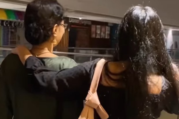 Sid was left trailing behind his mum and his date.