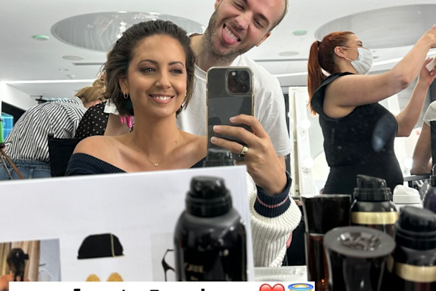 Brooke Boney getting ready for the 2024 Logies.