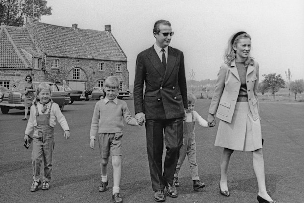 Prince Albert of Belgium (later King Albert II of Belgium) and Princess Paola of Belgium