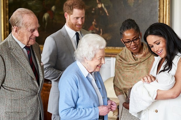 Doria arrived in the UK three weeks ahead of the birth of her first grandchild.