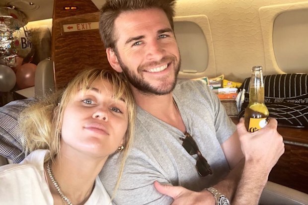 Miley Cyrus and Liam Hemsworth.