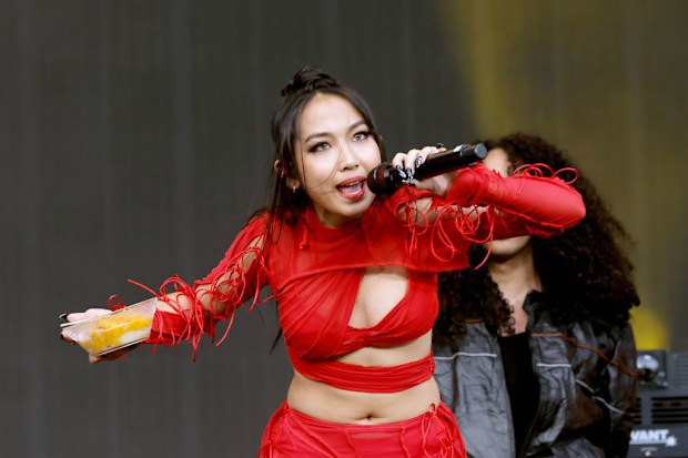INDIO, CALIFORNIA - APRIL 16: MILLI of 88rising performs onstage at the Coachella Stage during the 2022 Coachella Valley Music And Arts Festival on April 16, 2022 in Indio, California. (Photo by Kevin Winter/Getty Images for Coachella)