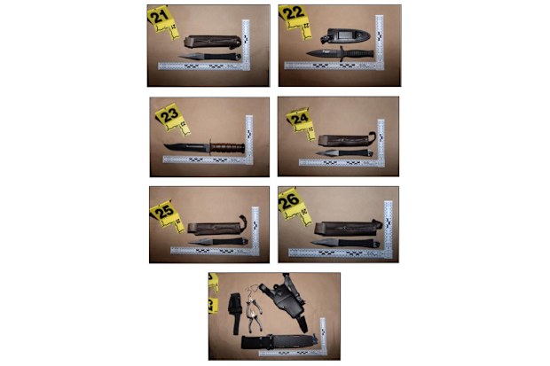 Some of the weapons that Cole Tomas Allen possessed