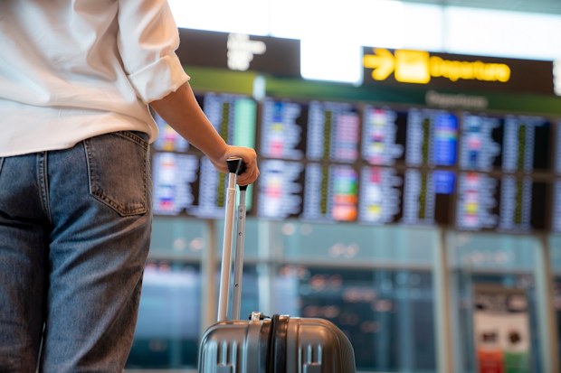 Woman standing at airport