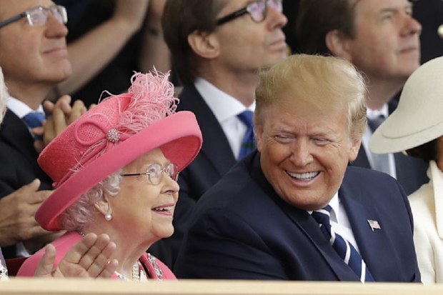 Trump says Queen Elizabeth is a 'brilliant woman'.