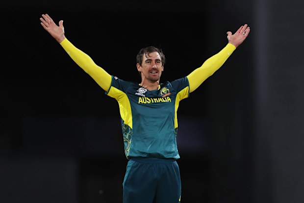 Mitchell Starc of Australia.