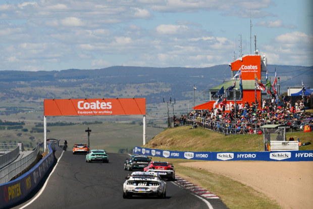 A general view of Skyline during the Bathurst 1000, part of the 2023 Supercars Championship Series at Mount Panorama on October 08, 2023 in Bathurst, Australia. (Photo by Morgan Hancock/Getty Images)