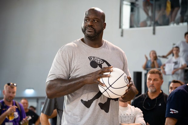 Shaquille O'Neal attends the Hey, This is Shaq Basketball Tournament in Warsaw, Poland in 2024.