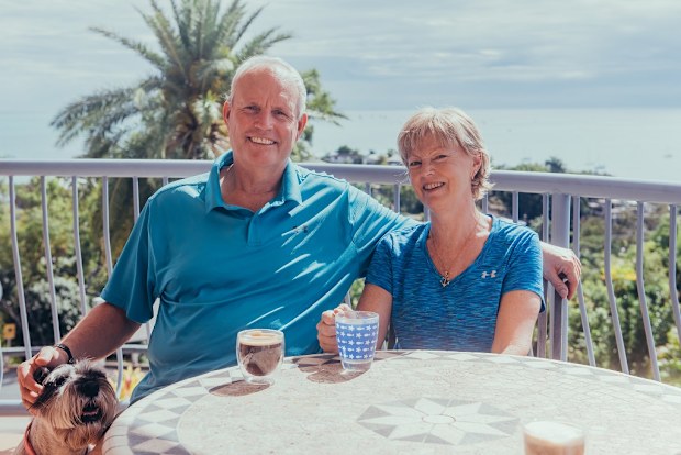 The couple runs a resort in Airlie Beach.