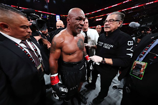 Mike Tyson post fight.
