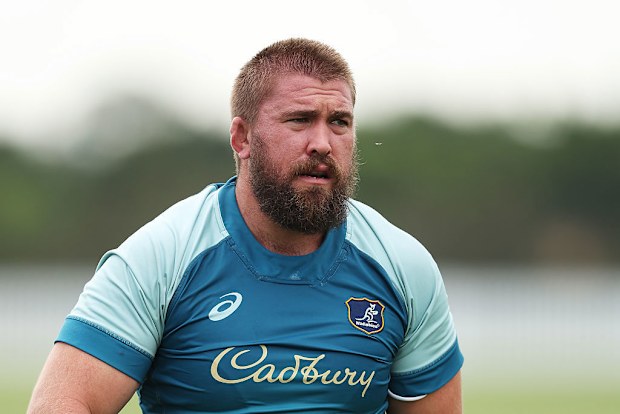 Aidan Ross, Wallabies antrenmanında.