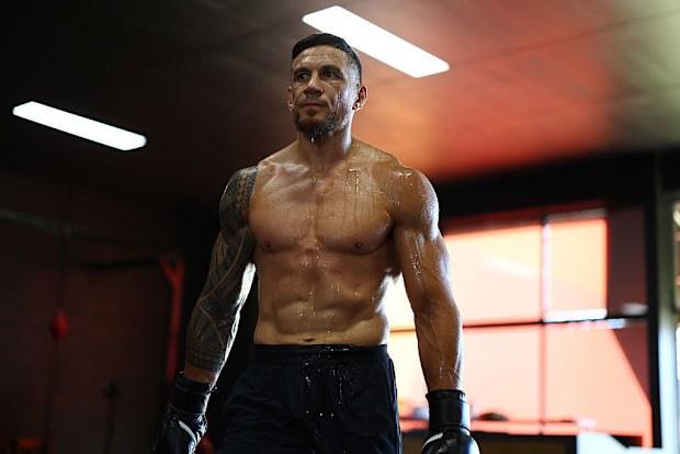 Sonny Bill Williams antrenman sırasında.