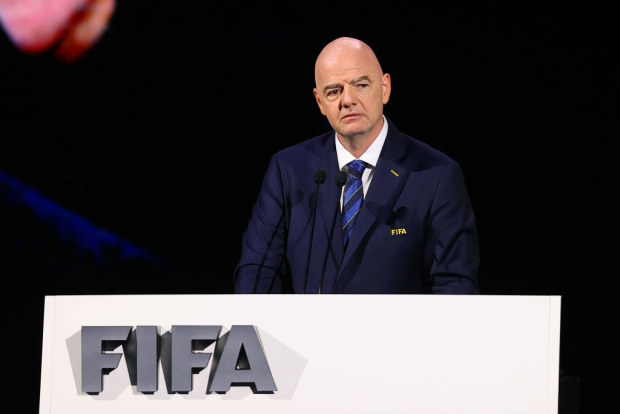 Gianni Infantino, President of FIFA speaks on stage during the 74th FIFA Congress 2024.