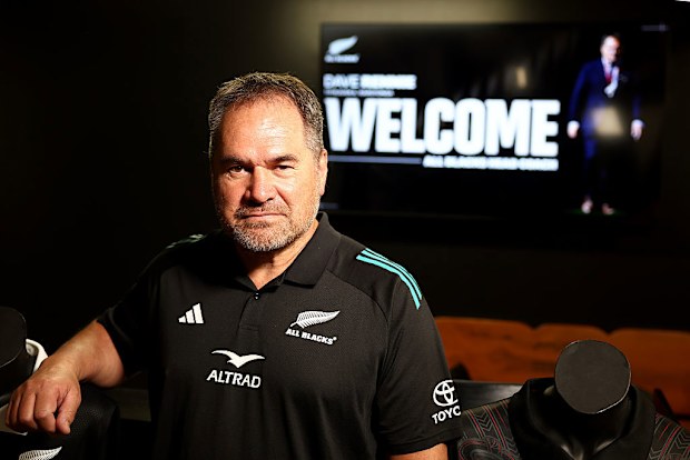 New Zealand coach Dave Rennie poses for a portrait.