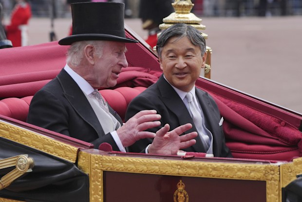 King Charles III, Japan's Emperor Naruhito 